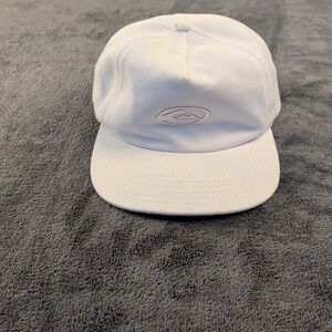 Quicksilver White Mens Saturn Strapback Cap